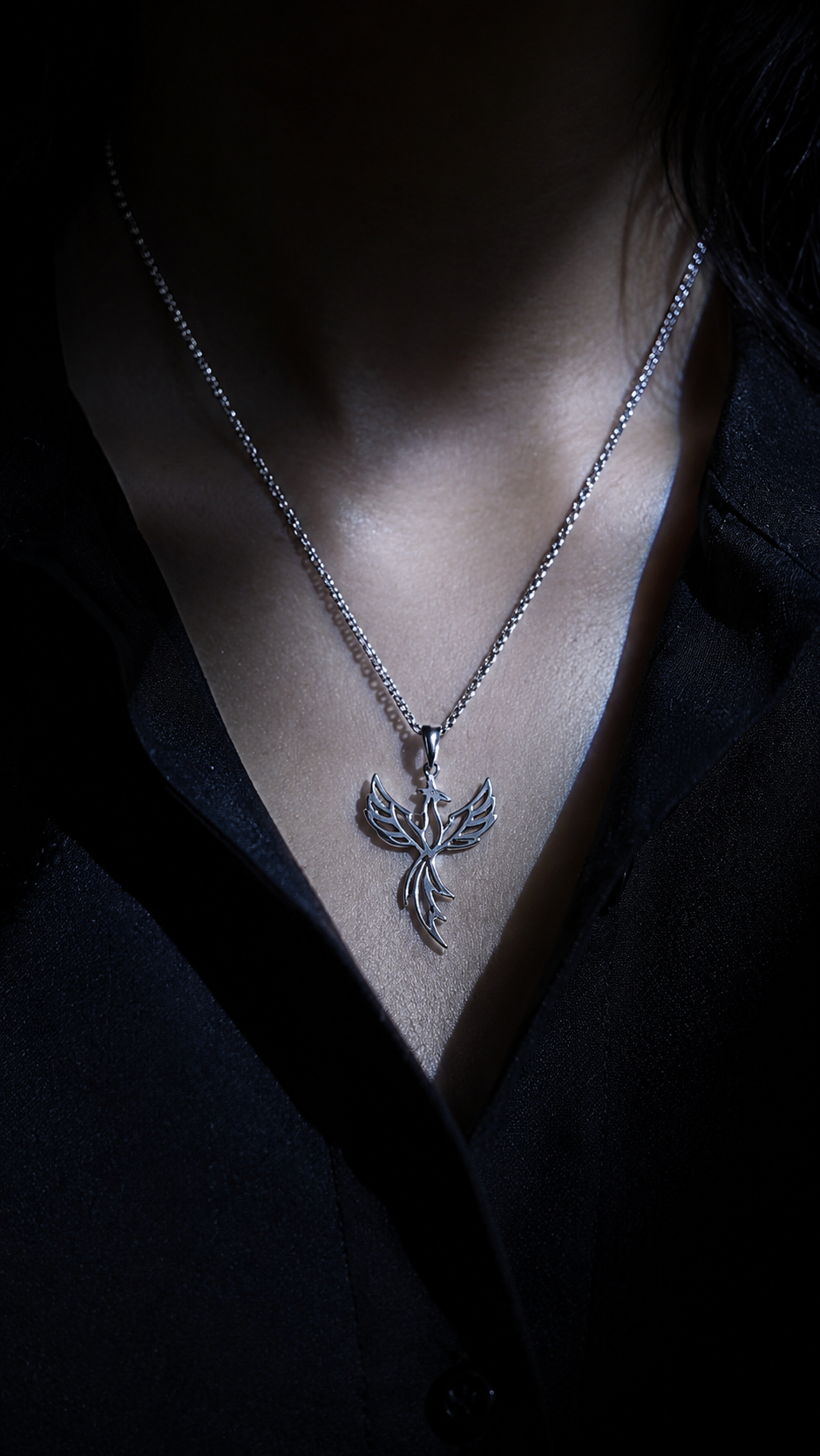 silver
Ember Phoenix silver necklace